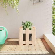 Detailed information about the product Garden Planter with Fence Design 30x30x30 cm Solid Wood Pine