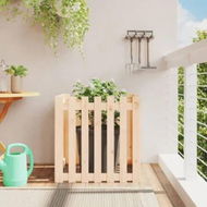 Detailed information about the product Garden Planter with Fence Design 70x70x70 cm Solid Wood Pine