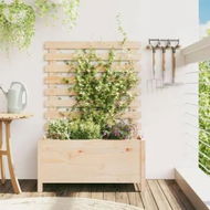 Detailed information about the product Garden Planter with Rack 79x39.5x114 cm Solid Wood Pine