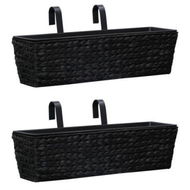 Detailed information about the product Garden Planters 2 Pcs Water Hyacinth Black