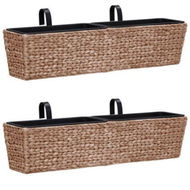 Detailed information about the product Garden Planters 2 Pcs Water Hyacinth Brown