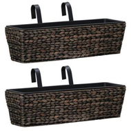 Detailed information about the product Garden Planters 2 Pcs Water Hyacinth Brown