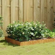 Detailed information about the product Garden Raised Bed 100x100x26 cm Corten Steel