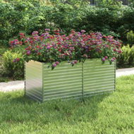 Detailed information about the product Garden Raised Bed 160x80x77 Cm Galvanized Steel Silver