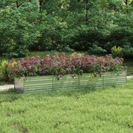 Detailed information about the product Garden Raised Bed 320x80x45 Cm Galvanized Steel Silver