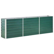 Detailed information about the product Garden Raised Bed Galvanised Steel 240x40x77 Cm Green