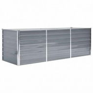 Detailed information about the product Garden Raised Bed Galvanised Steel 240x80x77 Cm Grey