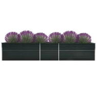 Detailed information about the product Garden Raised Bed Galvanised Steel 400x80x45 cm Anthracite