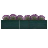 Detailed information about the product Garden Raised Bed Galvanised Steel 400x80x77 cm Green