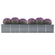 Detailed information about the product Garden Raised Bed Galvanised Steel 480x80x77 Cm Grey