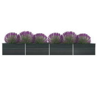 Detailed information about the product Garden Raised Bed Galvanised Steel 600x80x77 Cm Anthracite