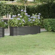 Detailed information about the product Garden Raised Bed Powder-coated Steel 152x40x36 cm Anthracite