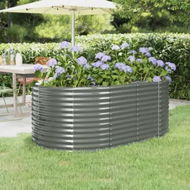 Detailed information about the product Garden Raised Bed Powder-Coated Steel 175x100x68 cm Grey