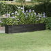 Garden Raised Bed Powder-coated Steel 224x40x36 cm Anthracite. Available at Crazy Sales for $89.95