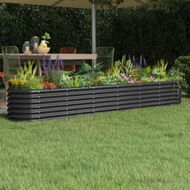 Detailed information about the product Garden Raised Bed Powder-coated Steel 260x40x36 cm Anthracite