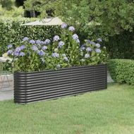 Detailed information about the product Garden Raised Bed Powder-Coated Steel 260x40x68 cm Anthracite