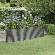 Detailed information about the product Garden Raised Bed Powder-Coated Steel 260x40x68 Cm Grey