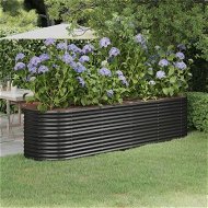 Detailed information about the product Garden Raised Bed Powder-Coated Steel 296x80x68 cm Anthracite