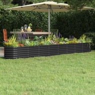 Detailed information about the product Garden Raised Bed Powder-coated Steel 332x40x36 cm Anthracite