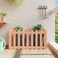 Detailed information about the product Garden Raised Bed with Fence Design 100x50x50 cm Solid Wood Douglas