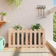 Detailed information about the product Garden Raised Bed with Fence Design 100x50x50 cm Solid Wood Pine