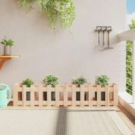 Detailed information about the product Garden Raised Bed with Fence Design 150x30x30 cm Solid Wood Pine