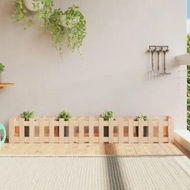 Detailed information about the product Garden Raised Bed with Fence Design 200x30x30 cm Solid Wood Pine