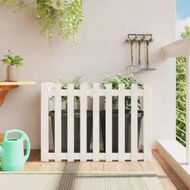 Detailed information about the product Garden Raised Bed with Fence Design White 100x50x70 cm Solid Wood Pine