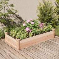 Detailed information about the product Garden Raised Bed with Liner 120x60x25 cm Solid Wood Fir