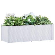 Detailed information about the product Garden Raised Bed with Self Watering System White 100x43x33 cm