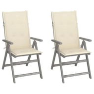 Detailed information about the product Garden Reclining Chairs 2 pcs with Cushions Solid Wood Acacia