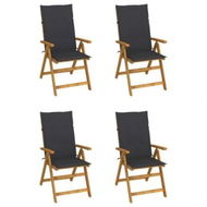 Detailed information about the product Garden Reclining Chairs 4 pcs with Cushions Solid Acacia Wood