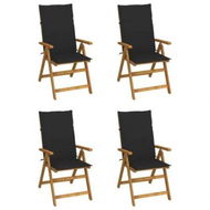 Detailed information about the product Garden Reclining Chairs 4 pcs with Cushions Solid Acacia Wood