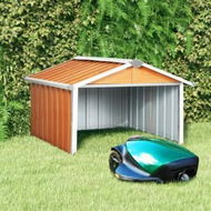 Detailed information about the product Garden Robot Lawnmower Shed 92x97x63 cm Galvanised Steel Brown