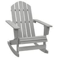 Detailed information about the product Garden Rocking Chair Wood Grey