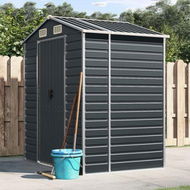 Detailed information about the product Garden Shed Anthracite 191x130x198 cm Galvanised Steel