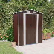 Detailed information about the product Garden Shed Dark Brown 192x108x223 cm Galvanised Steel