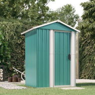 Detailed information about the product Garden Shed Green 126x97.5x177 cm Galvanised Steel