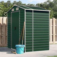 Detailed information about the product Garden Shed Green 191x130x198 cm Galvanised Steel