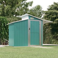 Detailed information about the product Garden Shed Green 270x130x208.5 cm Galvanised Steel