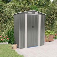 Detailed information about the product Garden Shed Light Grey 192x108x223 cm Galvanised Steel