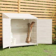 Detailed information about the product Garden Shed White 102x52x112 cm Solid Wood Fir