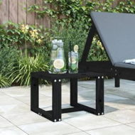 Detailed information about the product Garden Side Table Black 40x38x28.5 cm Solid Wood Pine