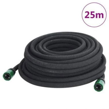 Garden Soaker Hose Black 0.6 25 m Rubber