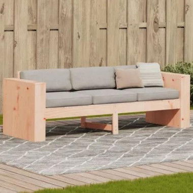 Garden Sofa 3-Seater 189x60x62 cm Solid Wood Douglas