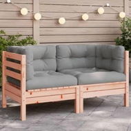 Detailed information about the product Garden Sofa Corner with Cushions Solid Wood Douglas