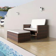 Detailed information about the product Garden Sofa Poly Rattan Brown