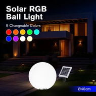 Detailed information about the product Garden Solar Light Outdoor RGB LED 9 Colour Changing Weatherproof Landscape Colourful Ball Lamp Decoration 40cm Energy Powered Rechargeable Lighting