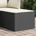 Garden Stool with Cushion Black 55x55x37 cm Poly Rattan. Available at Crazy Sales for $89.95