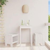 Detailed information about the product Garden Stools 2 pcs White 40x36x45 cm Solid Wood Pine